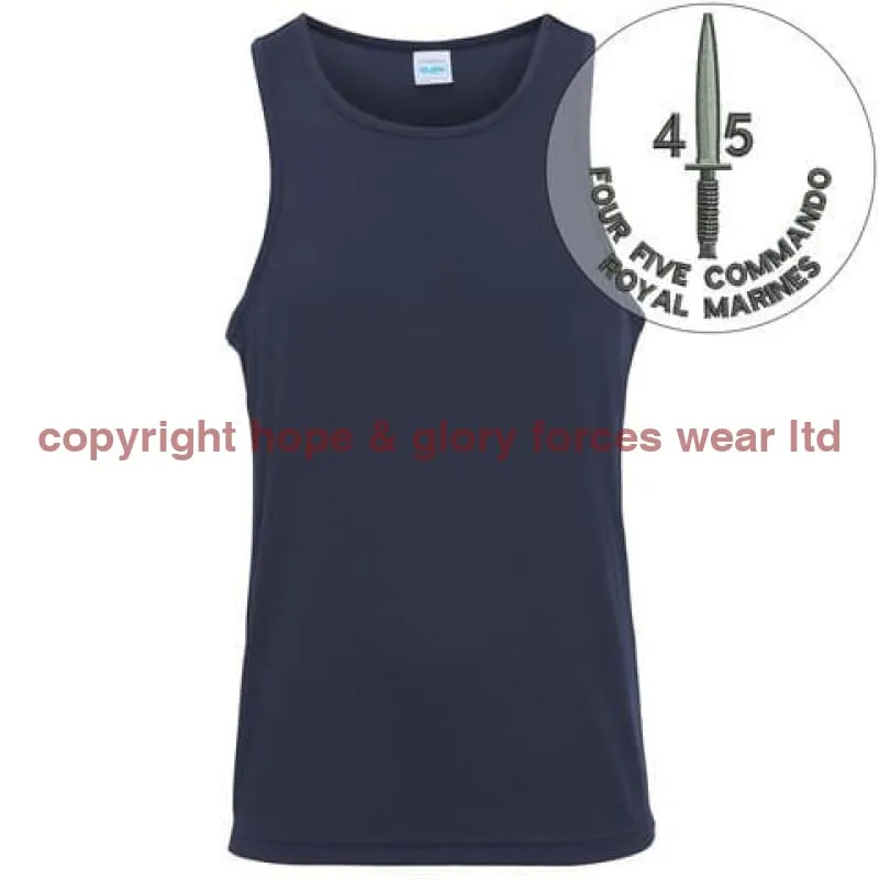 45 Commando Embroidered Sports Vest