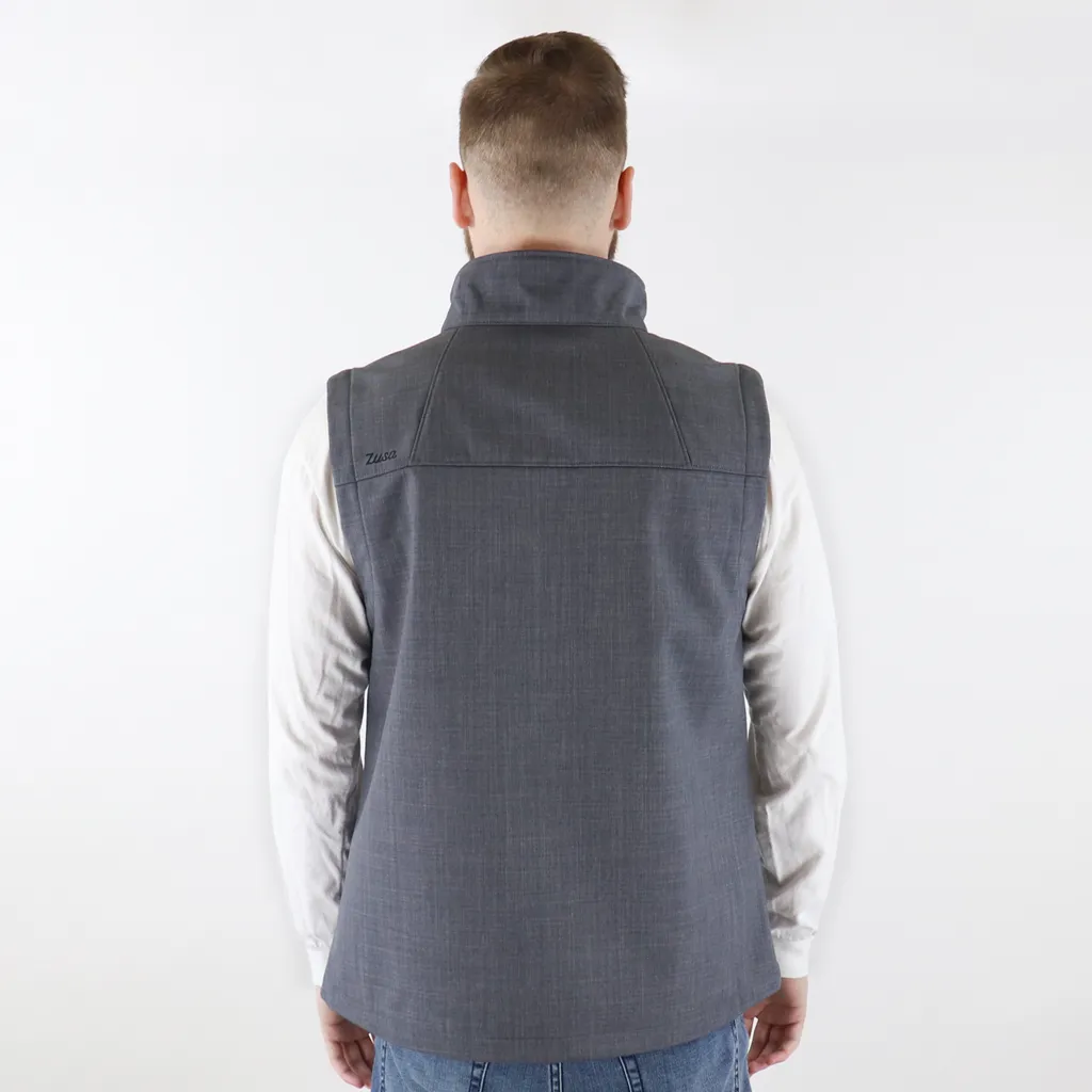 48-Hour Zusa Men's Charcoal Cross-Hatch Wanderlust Vest