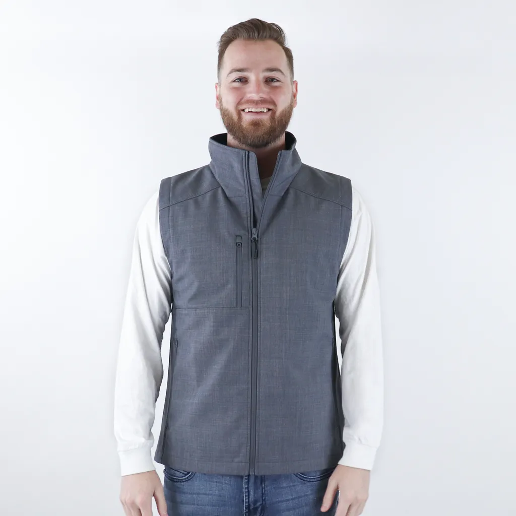 48-Hour Zusa Men's Charcoal Cross-Hatch Wanderlust Vest