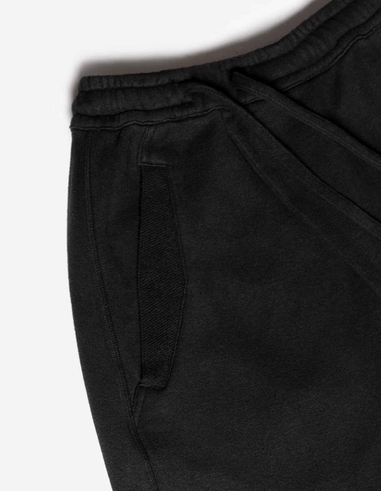 5004 Kesagiri Hemp Sweat Shorts Black BLK-108F