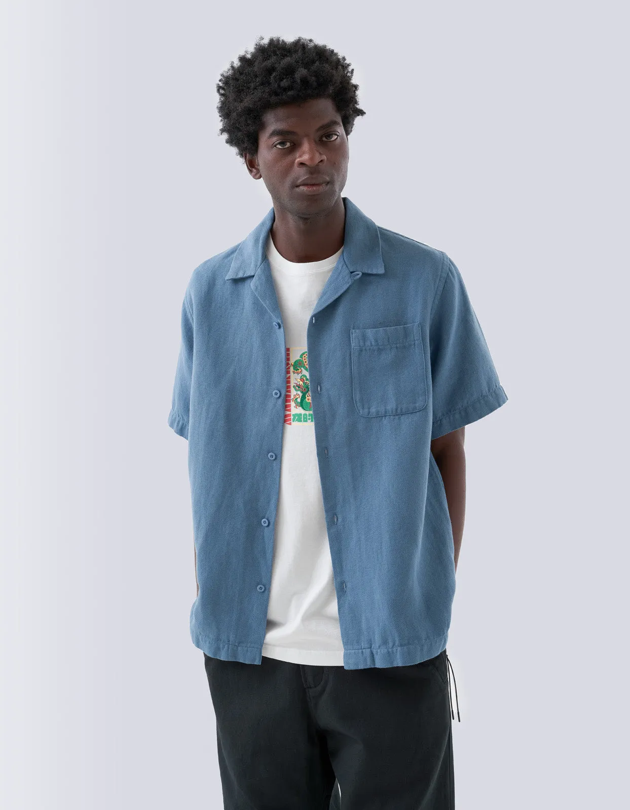 5005 Hemp Camp Collar Shirt Subdued Blue