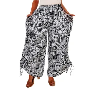 Ankara Style Palazzo Wide Leg Pants with adjustable string