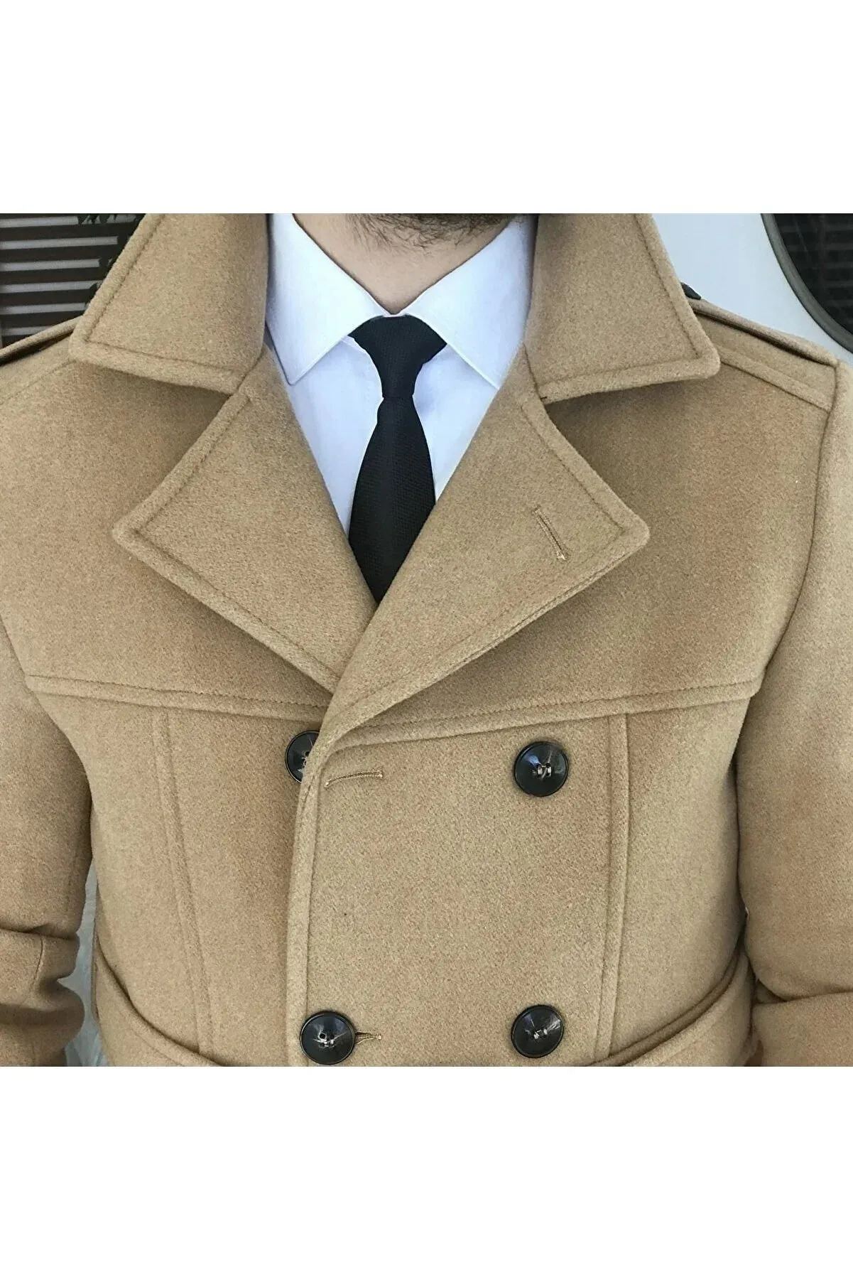 Arctic Camel Double Breasted Over Coat by ITALIAN VEGA®