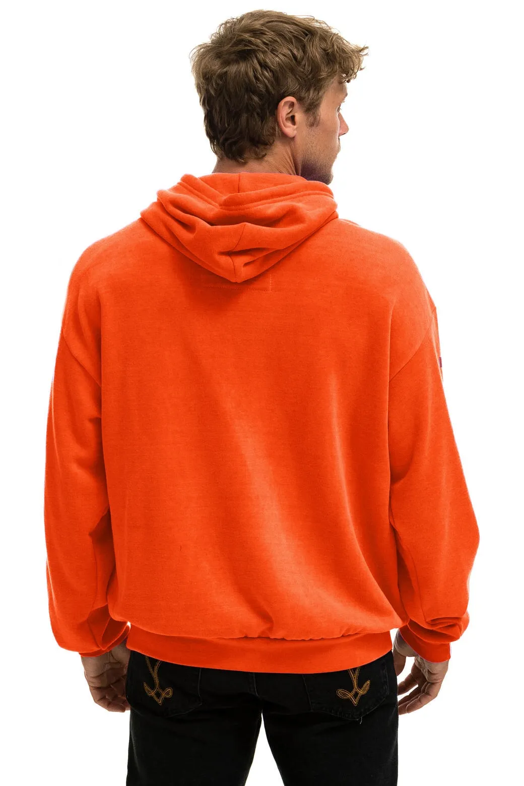 AVIATOR NATION RELAXED PULLOVER HOODIE - ORANGE