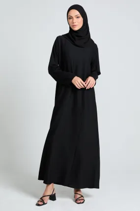 Black Inner Slip Dress - LONG SLEEVE