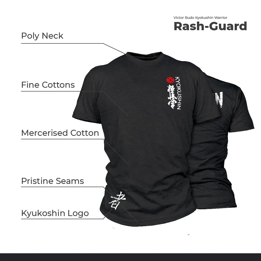 BLACK T-SHIRT KYOKUSHIN WARRIOR LOGO