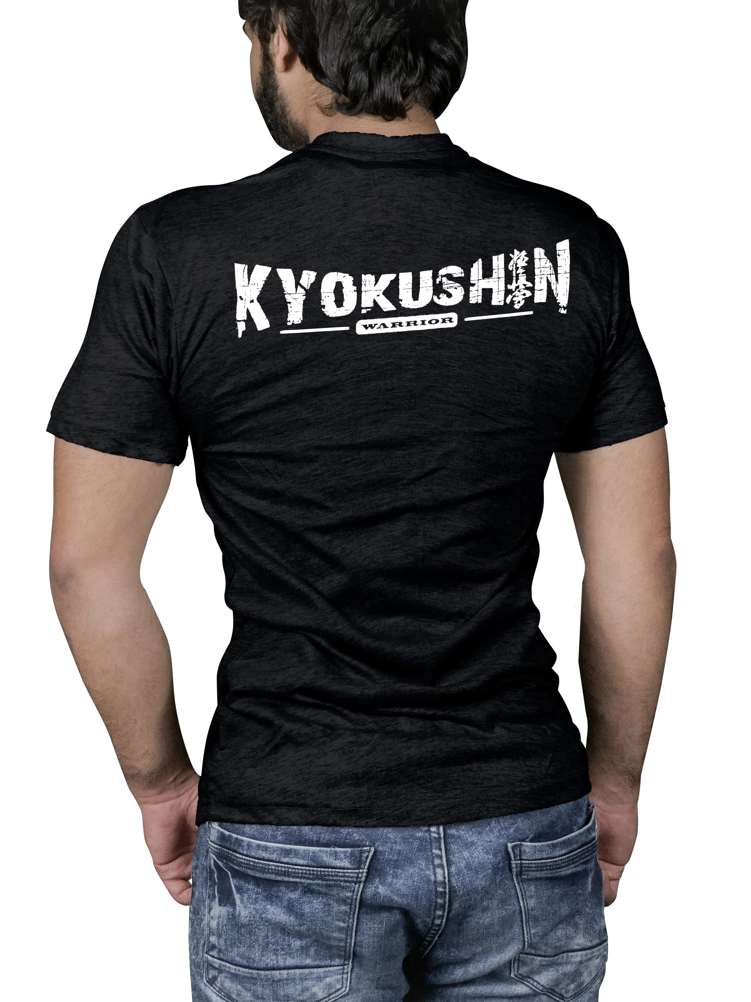 BLACK T-SHIRT KYOKUSHIN WARRIOR LOGO