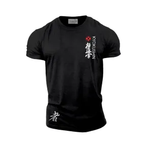 BLACK T-SHIRT KYOKUSHIN WARRIOR LOGO