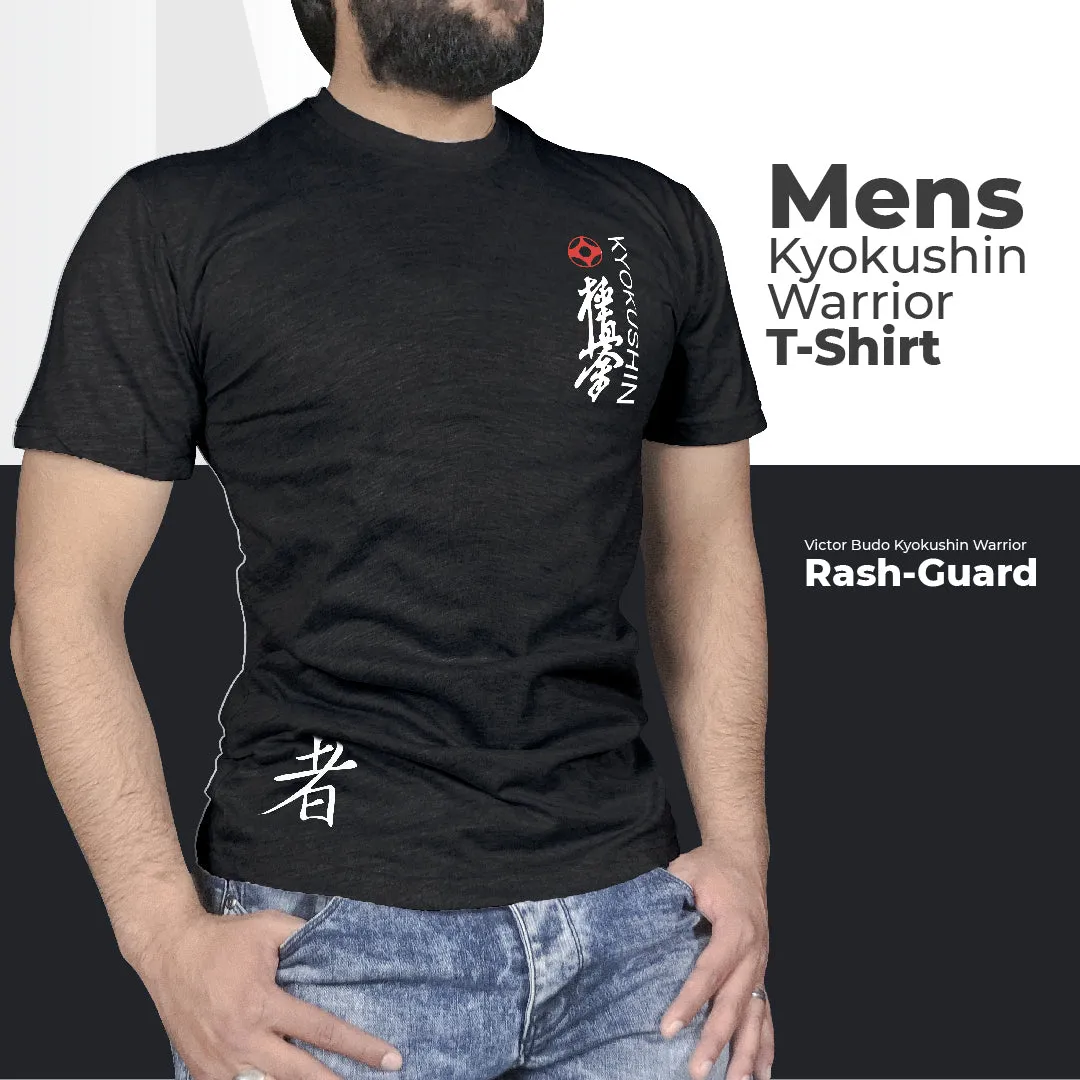 BLACK T-SHIRT KYOKUSHIN WARRIOR LOGO