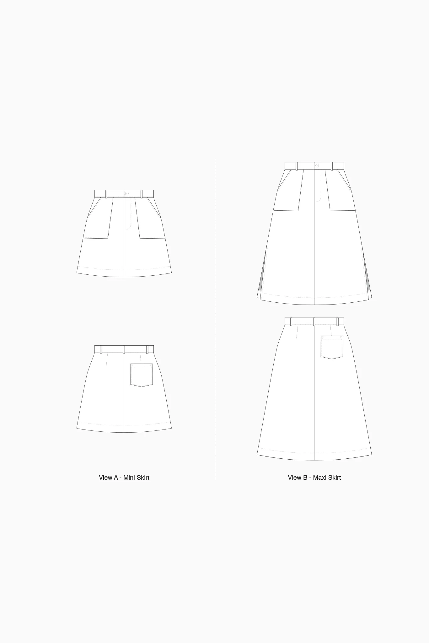 Bottlebrush Skirts - Sewing Pattern | Common Stitch