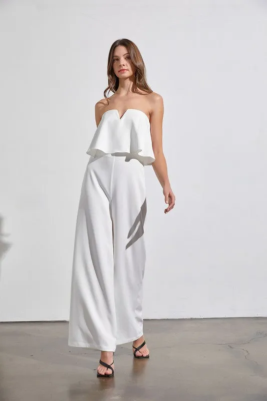 Captivating Allure Strapless Jumpsuit