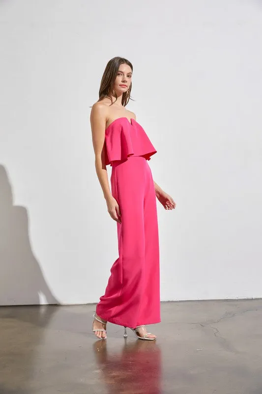 Captivating Allure Strapless Jumpsuit