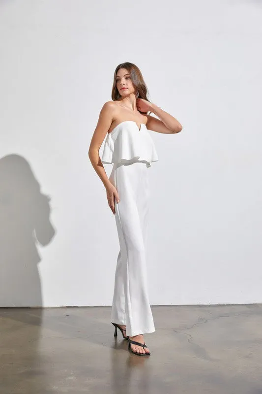 Captivating Allure Strapless Jumpsuit