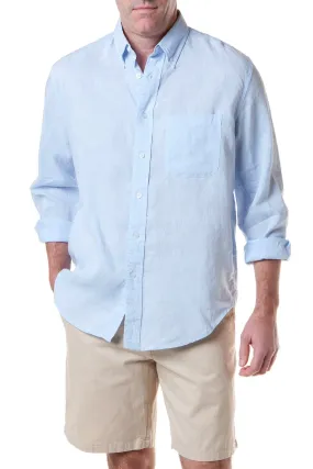 Chase Shirt Powder Blue Linen