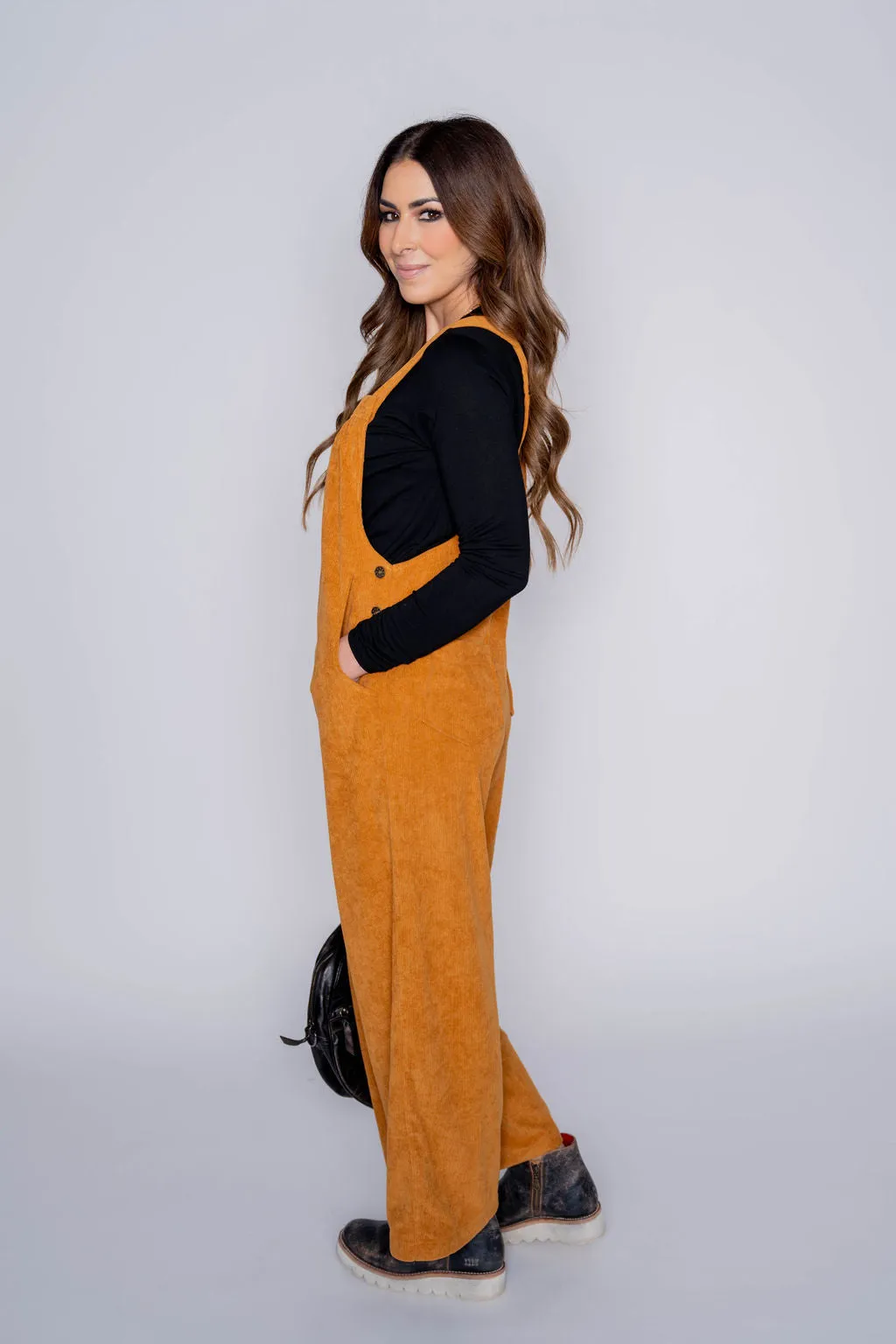 Corded Side Button Jumpsuit