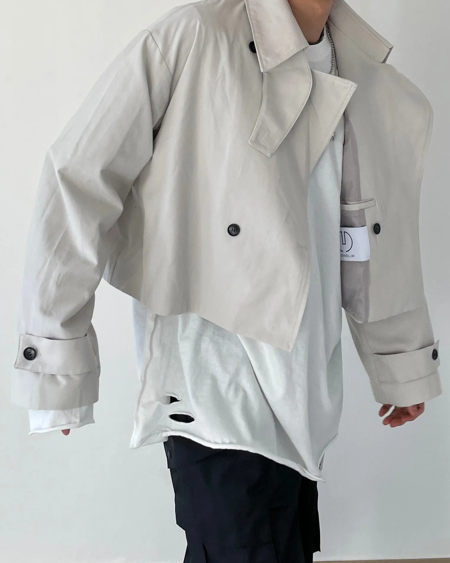 Cropped Trench Coat