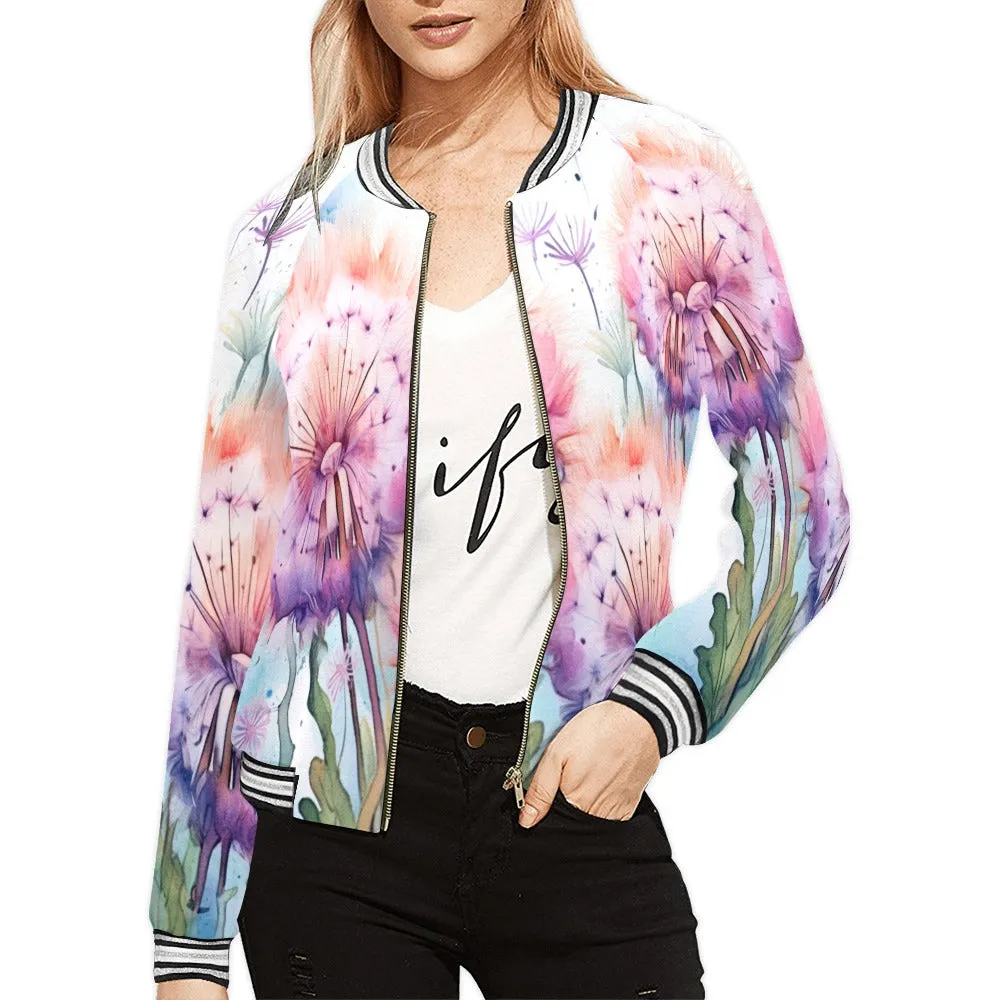 Dandelions awd320 Bomber Jacket for Women