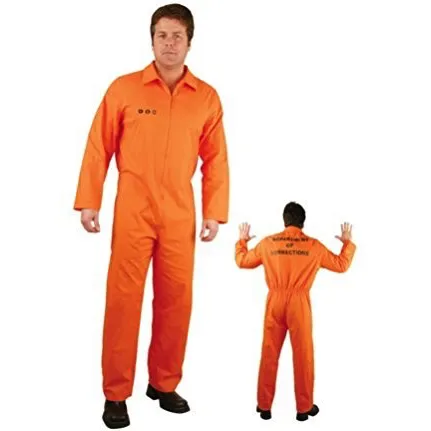 Department of Corrections Adult Jumpsuit Costume