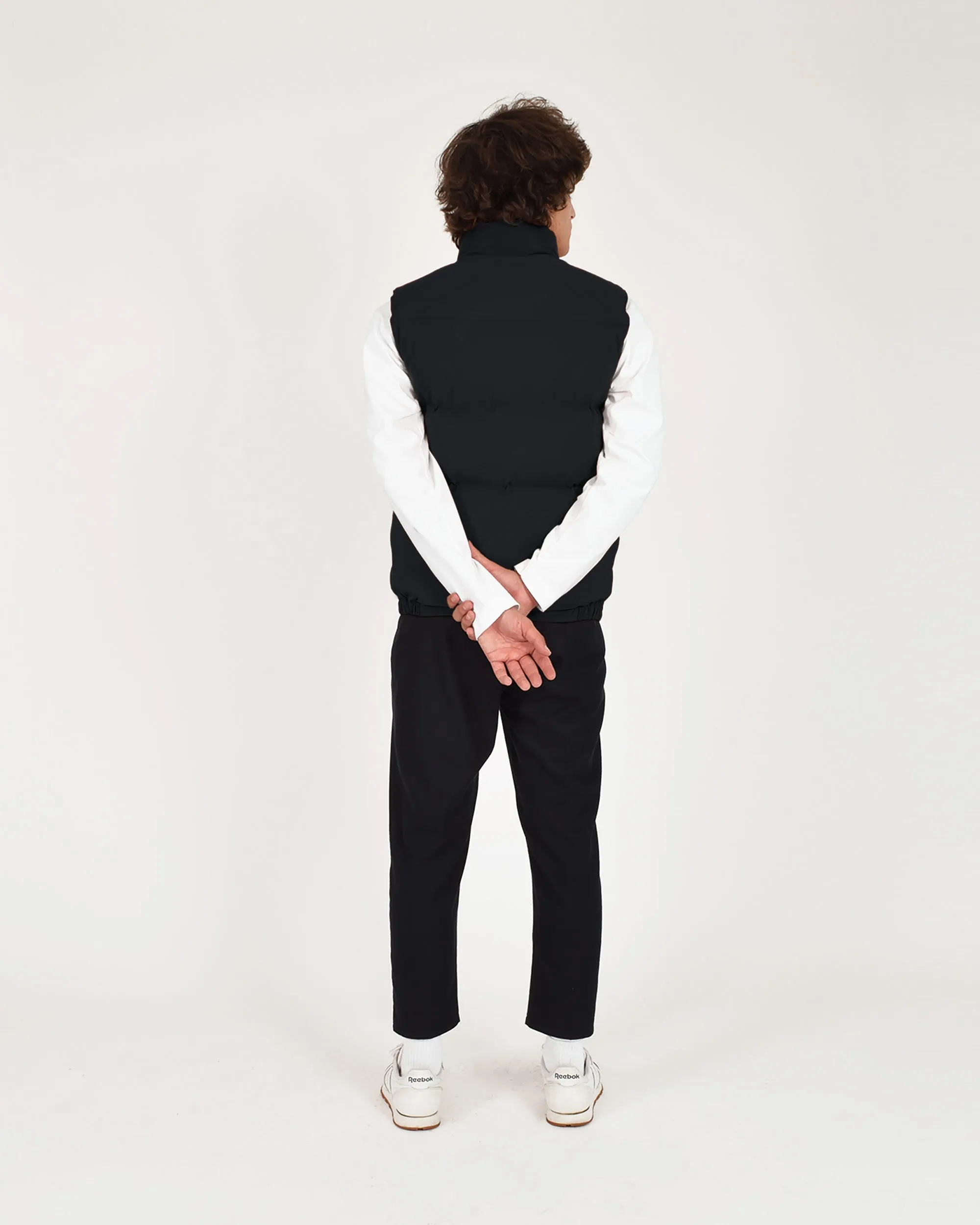 Down Italian Vest - Black