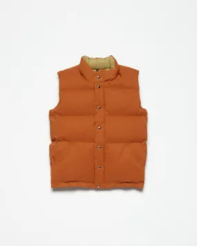 Down Italian Vest - Rust (Final Sale)