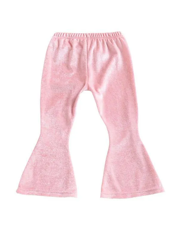 Fashion Baby Toddler Girls Elastic Waist Bell Bottom Pants