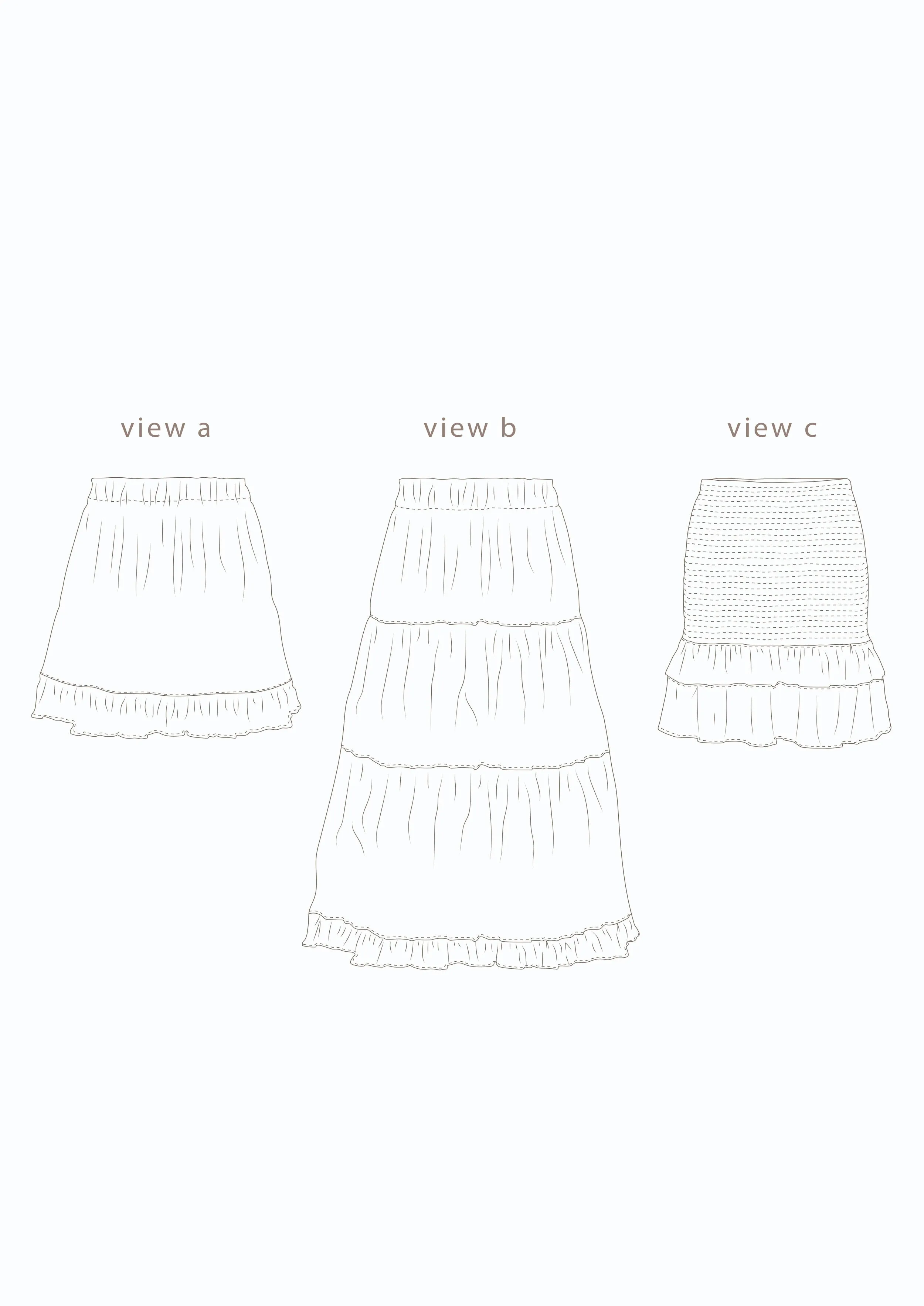 Fawn Skirt Set - Sewing Pattern | Common Stitch