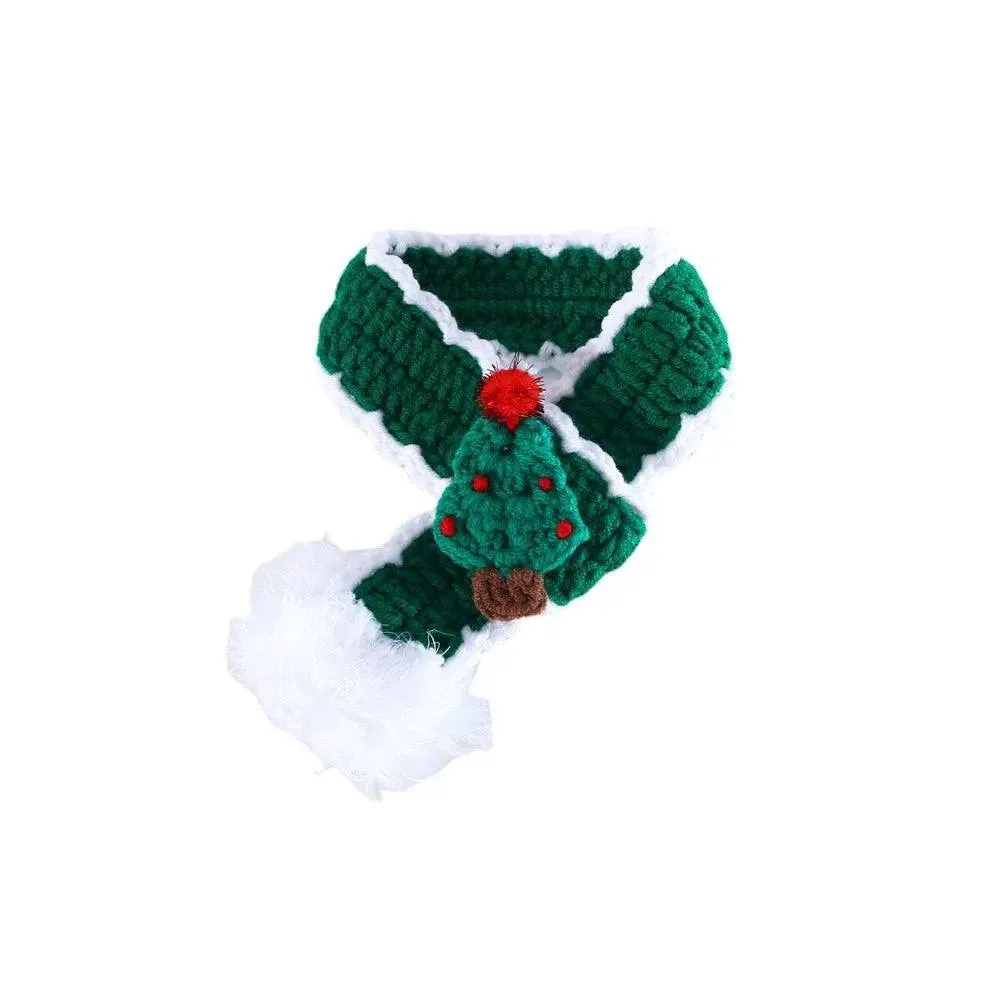 Festive Knitted Pet Collar