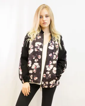 Floral Print Bomber Jacket (Multi floral)