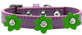 Flower Premium Collar Lavender With Emerald Green Flowers Size 16