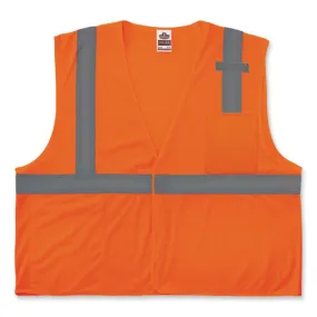 Glowear 8210hl Class 2 Economy Mesh Hook And Loop Vest, Polyester, 2x-large/3x-large, Orange, Ships In 1-3 Business Days