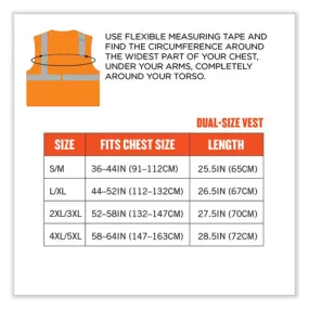 Glowear 8210hl Class 2 Economy Mesh Hook And Loop Vest, Polyester, X-small, Orange , Ships In 1-3 Business Days