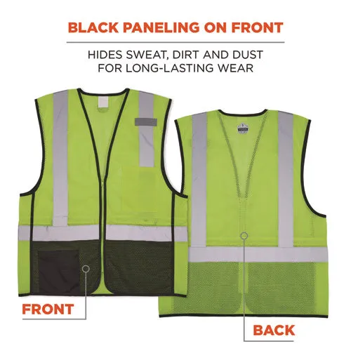 Glowear 8210z Hi-vis Class 2 Mesh Vest, 2x-large To 3x-large, Lime, Ships In 1-3 Business Days