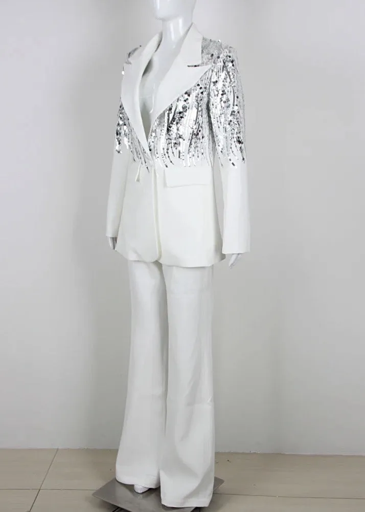 Gwen Two-Piece Sequined Suit