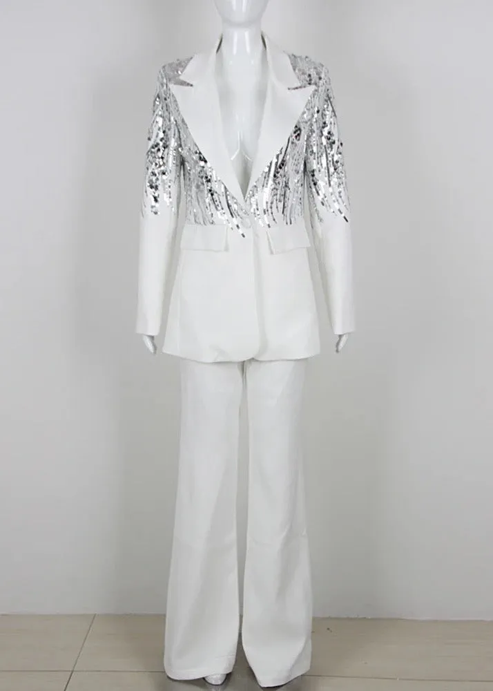 Gwen Two-Piece Sequined Suit