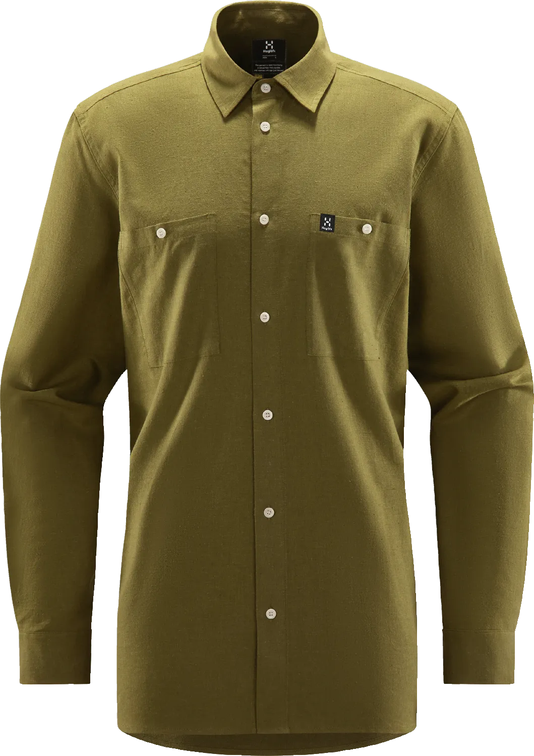 Haglöfs Men&#x27;s Curious Hemp Shirt Olive Green | Buy Haglöfs Men&#x27;s Curious Hemp Shirt Olive Green here | Outnorth