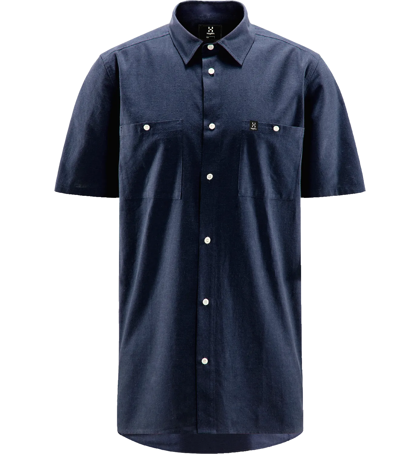 Haglöfs Men&#x27;s Curious Hemp Short-Sleeve Shirt Tarn Blue | Buy Haglöfs Men&#x27;s Curious Hemp Short-Sleeve Shirt Tarn Blue here | Outnorth