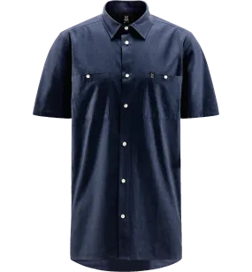 Haglöfs Men&#x27;s Curious Hemp Short-Sleeve Shirt Tarn Blue | Buy Haglöfs Men&#x27;s Curious Hemp Short-Sleeve Shirt Tarn Blue here | Outnorth