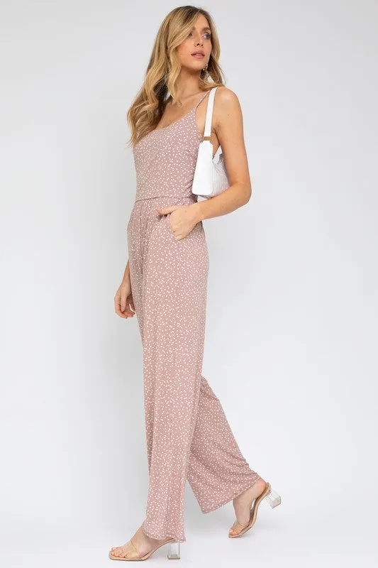 Hazel Sleeveless Scoop Neck Wide Leg Jumpsuit