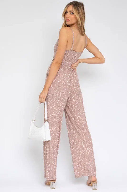 Hazel Sleeveless Scoop Neck Wide Leg Jumpsuit