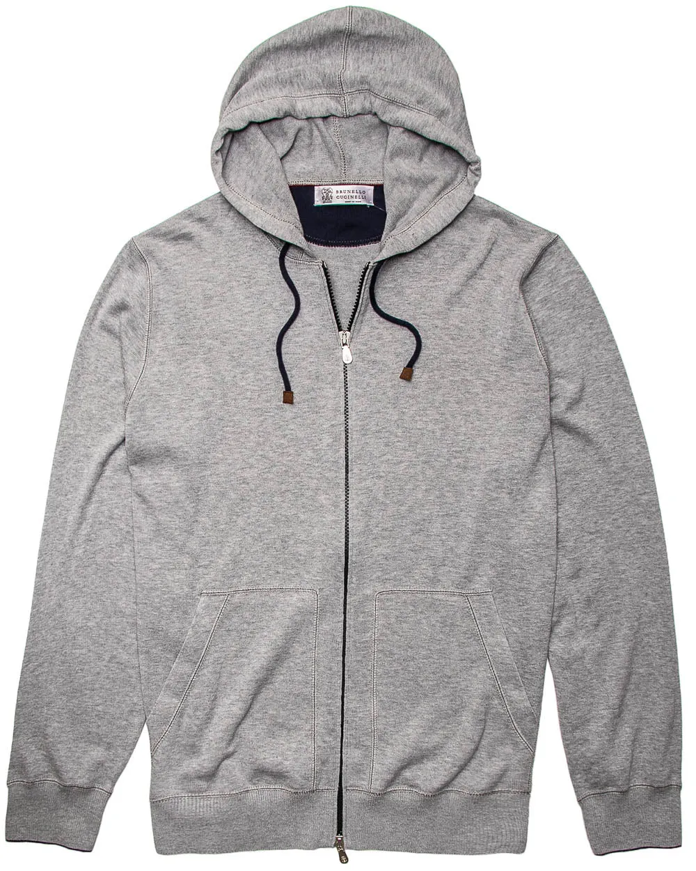 Heather Grey Zip Hoodie