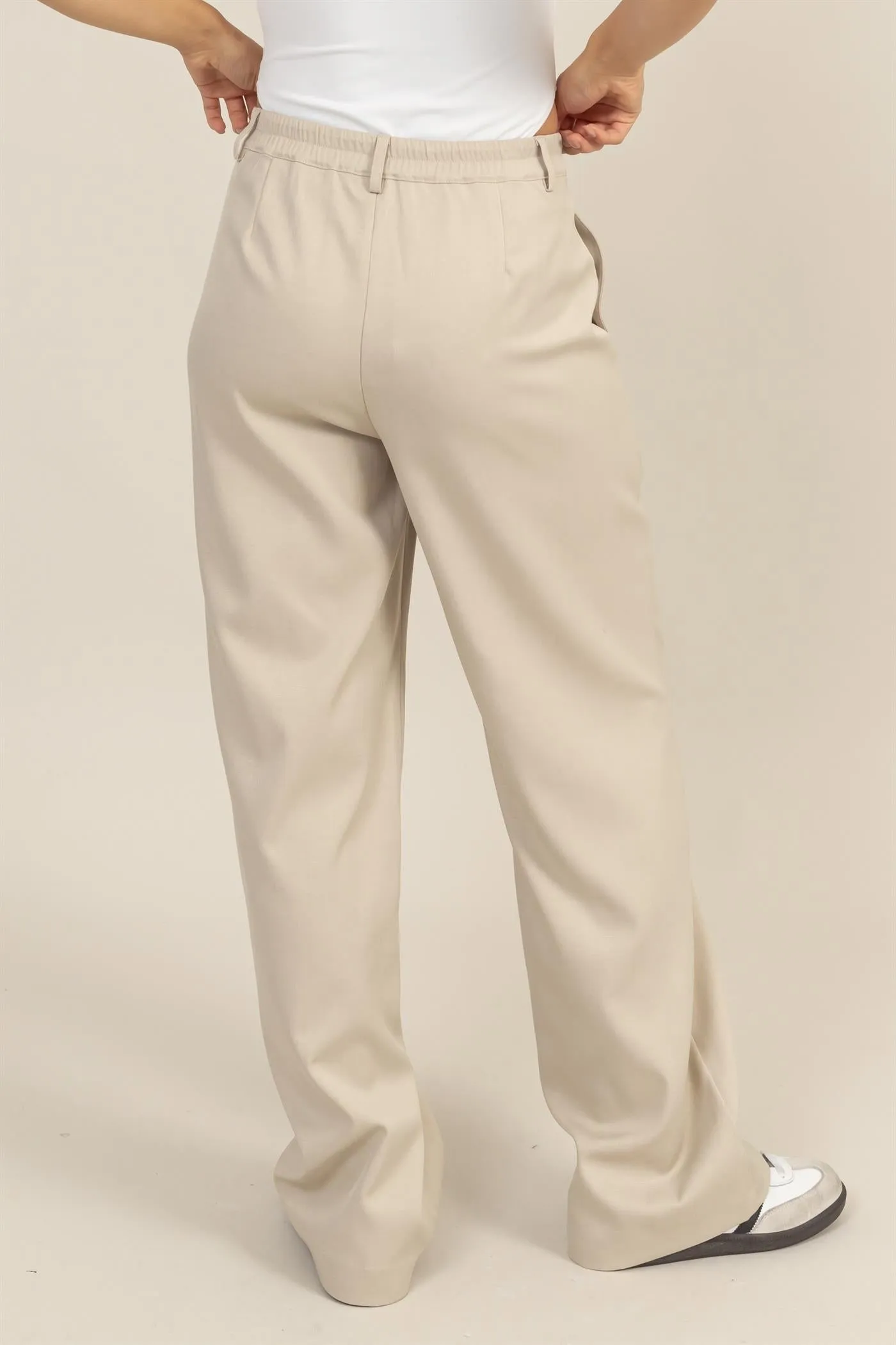 HF24G096-HIGH WAIST STRAIGHT LEG PANTS