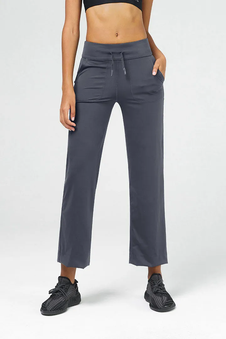 High-Waist Straight Leg Pant