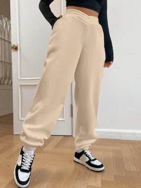 High-waisted Baggy Sweatpants Cross Waist Detail FW23