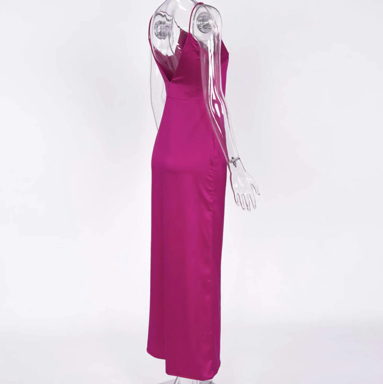 Hola Pink Slip Maxi Dress