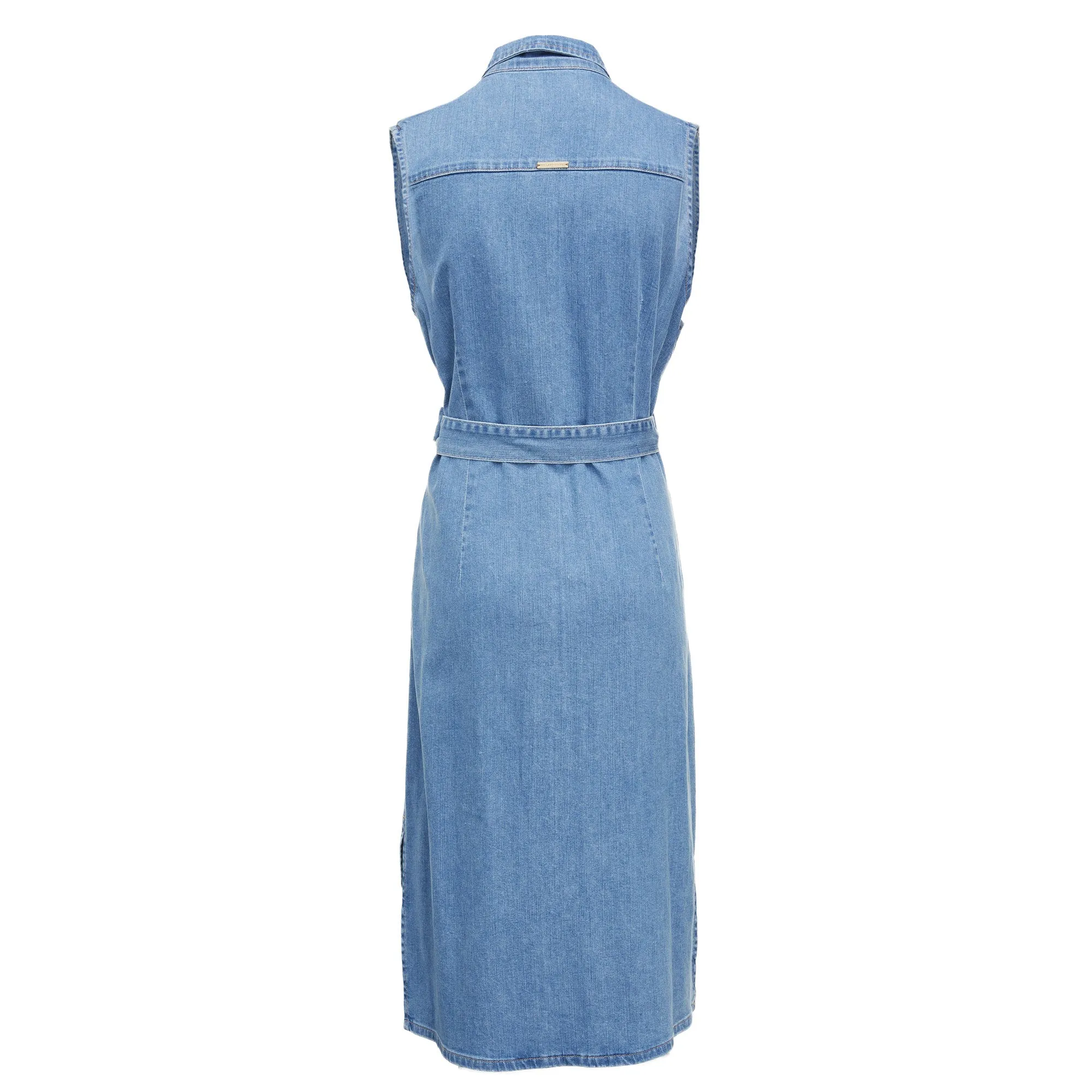 Holland Cooper Ladies Denim Sleeveless Shirt Dress