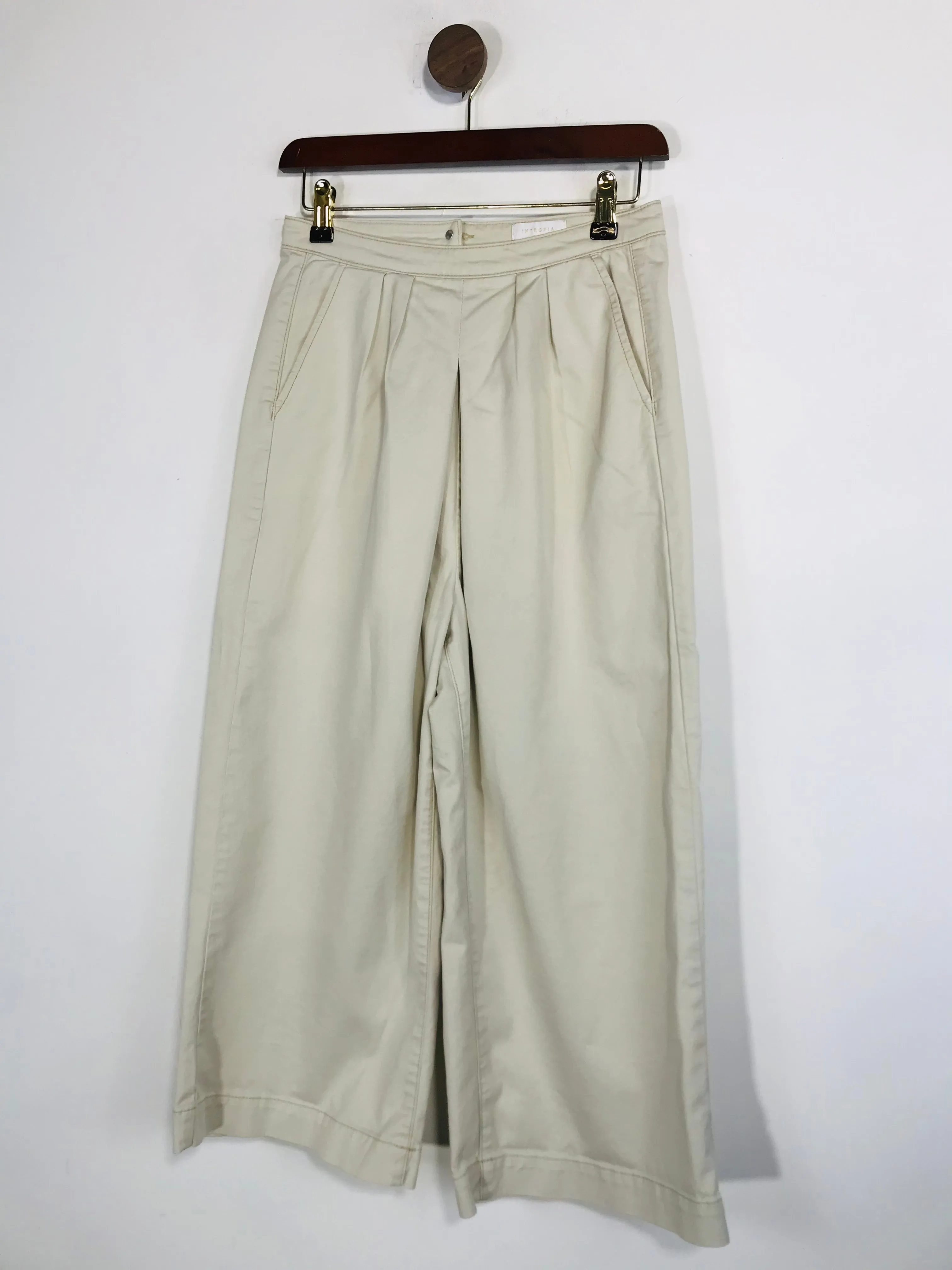 Intropia Women's Wide Leg High Waisted Culottes Trousers | EU36 UK8 | Beige