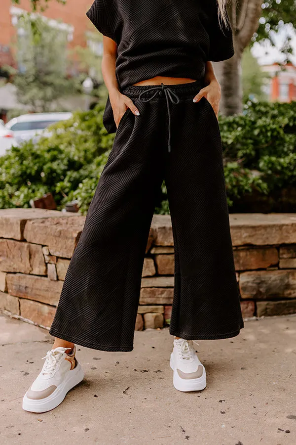 Lattes First High Waist Trousers in Black