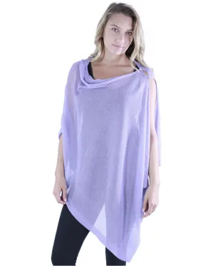 Lavender Knit Poncho/Shawl