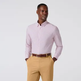 Leeward Dress Shirt - Wine Plus Print