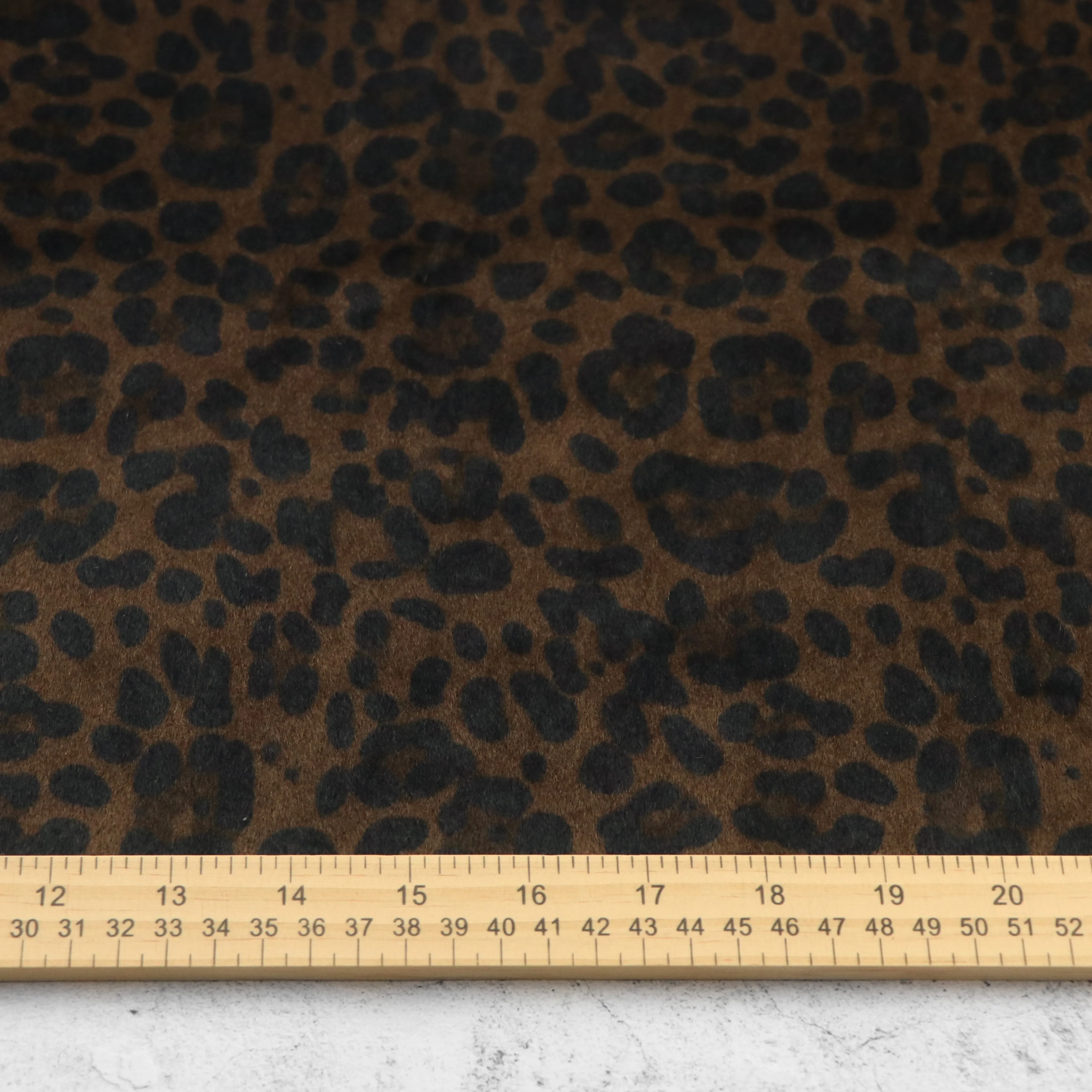 Leopard Black Walnut Faux Fur